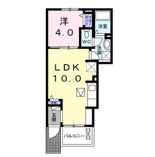 リバークリアネス N【1階】の間取り