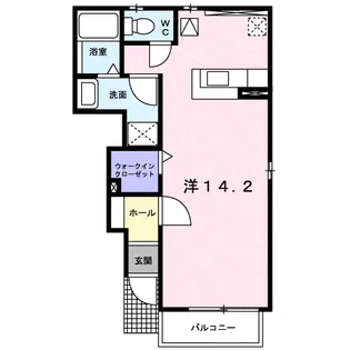 エステート 佑【1階】の間取り