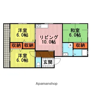 サニーガーデンⅠ【1階】の間取り