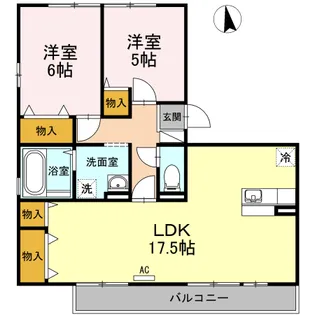 サウスサイド・テラス【3階】の間取り