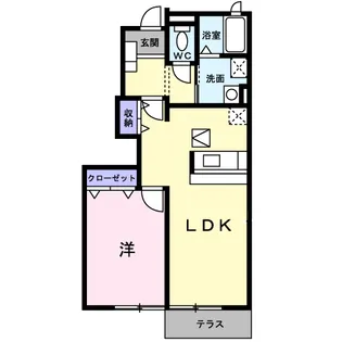 ラフィーユ A【1階】の間取り