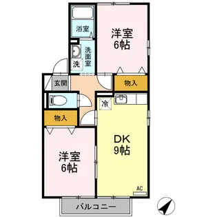ジュネス翠【2階】の間取り
