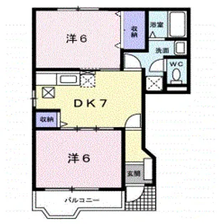 プレミール B【1階】の間取り