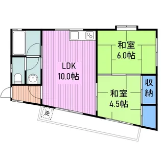 山福アパート【3階】の間取り