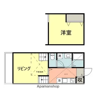 O−REST【204号室】の間取り