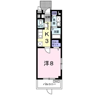 ラ・ポルト【2階】の間取り