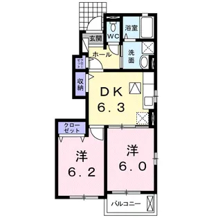 LA LUCE Ⅱ【1階】の間取り