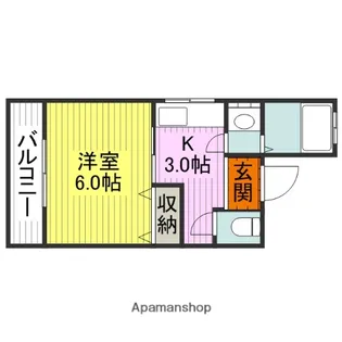新天ビル【501号室】の間取り