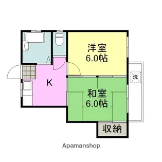 御庄ハイツ【C号室】の間取り