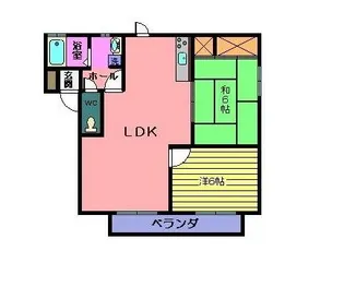 スズサニー【1階】の間取り