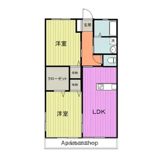 レトア国府C棟【1階】の間取り
