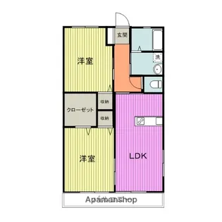 レトア国府C棟【2階】の間取り