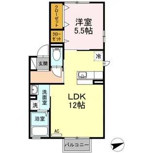 コレット【2階】の間取り