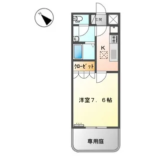 エスポアール【107号室】の間取り