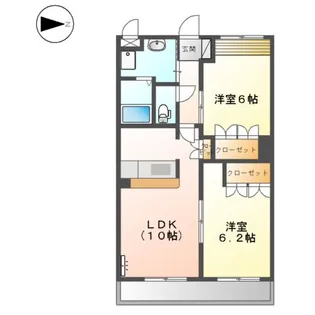 コンフォース 小鯖【1階】の間取り