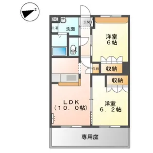 アルフィスタ トレ【1階】の間取り