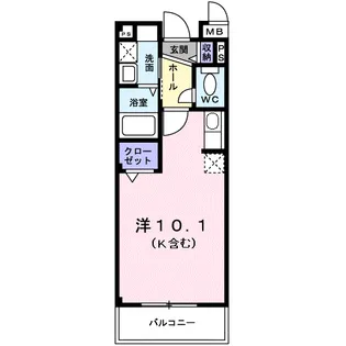 レジデンスひらお【1階】の間取り
