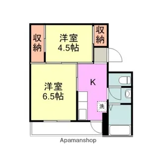 ヴィラナリー築出 2号棟【3階】の間取り