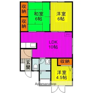 メゾン ゆう【1階】の間取り