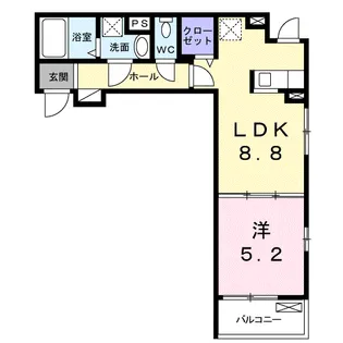 グランツ エム【2階】の間取り