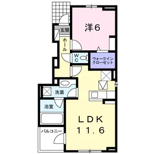 エスポワール D【1階】の間取り