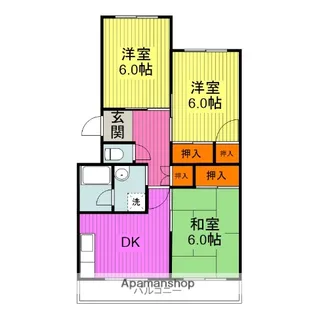 レジデンスナランハ【1階】の間取り