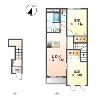 アシューレ【2階】の間取り