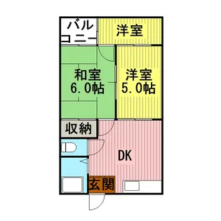 コーポ森田【2階】の間取り