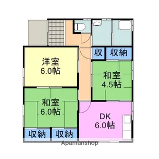 山口県岩国市青木町3丁目【一戸建】の間取り