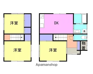 山口県岩国市南岩国町2丁目【一戸建】の間取り