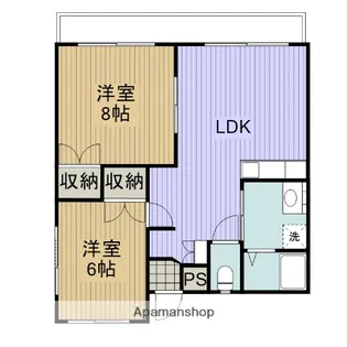 イミューブルカトレア【1階】の間取り