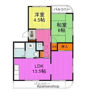 ツインコート西須賀A【2階】の間取り
