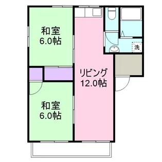 風薫るビレッヂA【1階】の間取り