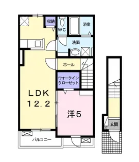 カーサ矢原【2階】の間取り