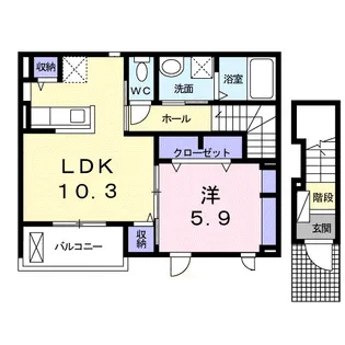 KAORUA【2階】の間取り