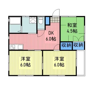山口県岩国市関戸1丁目【アパート】の間取り