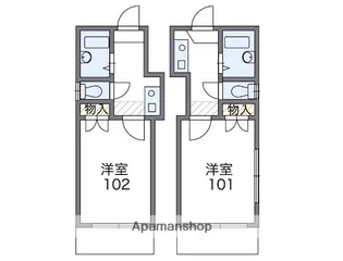 ロイヤル迫戸町【2階】の間取り