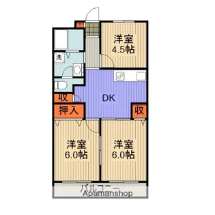 高井第一マンション【1階】の間取り