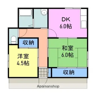 山口県岩国市由宇町中央2丁目【一戸建】の間取り