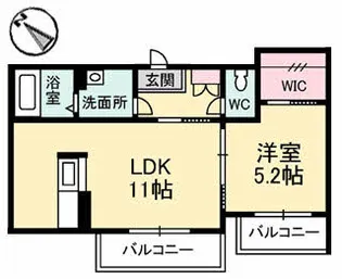 アルカディア今津【2階】の間取り