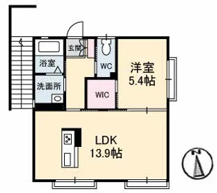 エクラージュ S【1階】の間取り