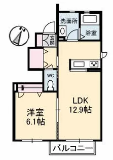 サン フローラ【1階】の間取り
