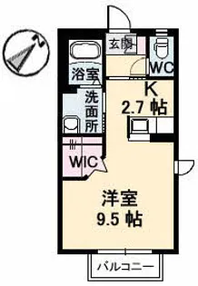 シャーメゾンNONNON【1階】の間取り