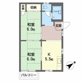 フレグランスビバ【1階】の間取り