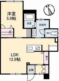 フレグランス島田 B棟【1階】の間取り