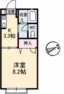 メゾンリベルテ【1階】の間取り