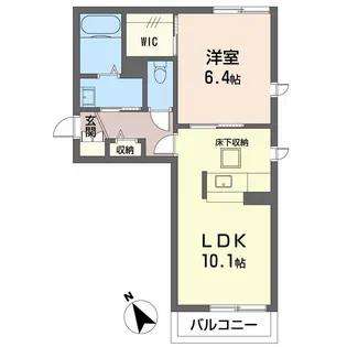クオーレ光Ⅰ【1階】の間取り