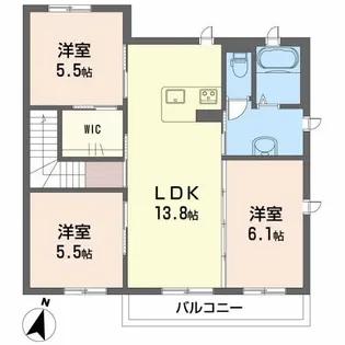 3LDKの間取り画像
