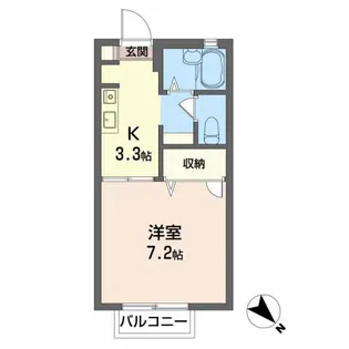 メゾンプロキオン【1階】の間取り