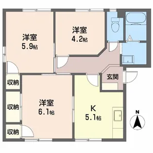 ハイマード A棟【1階】の間取り